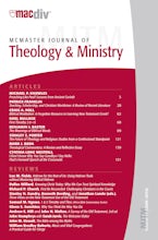 McMaster Journal of Theology and Ministry: Volume 11