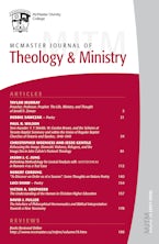 McMaster Journal of Theology and Ministry: Volume 19, 2017–2018
