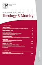 McMaster Journal of Theology and Ministry: Volume 20, 2018–2019